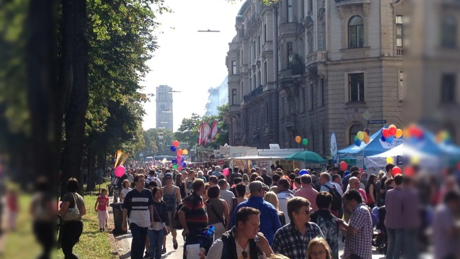 Begeisterung auf der Partymeile an der Münchner Isar. (Foto: ASB München)