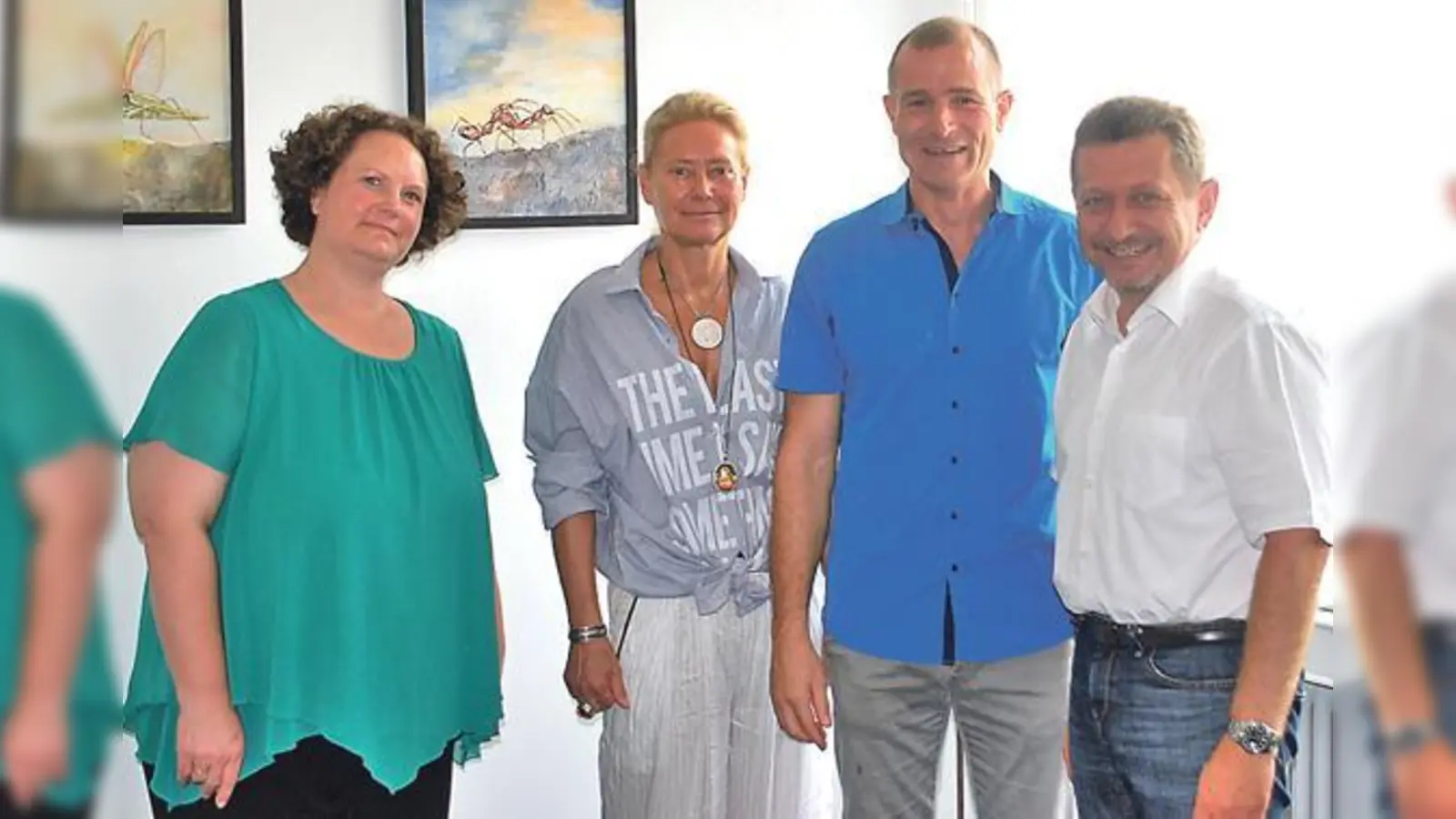 Martina Sachse, Umweltamt Grasbrunn; Margrit und Rainer von Kutzschenbach; Klaus Korneder, Erster Bürgermeister Grasbrunn (v.l.).	 (Foto: privat)