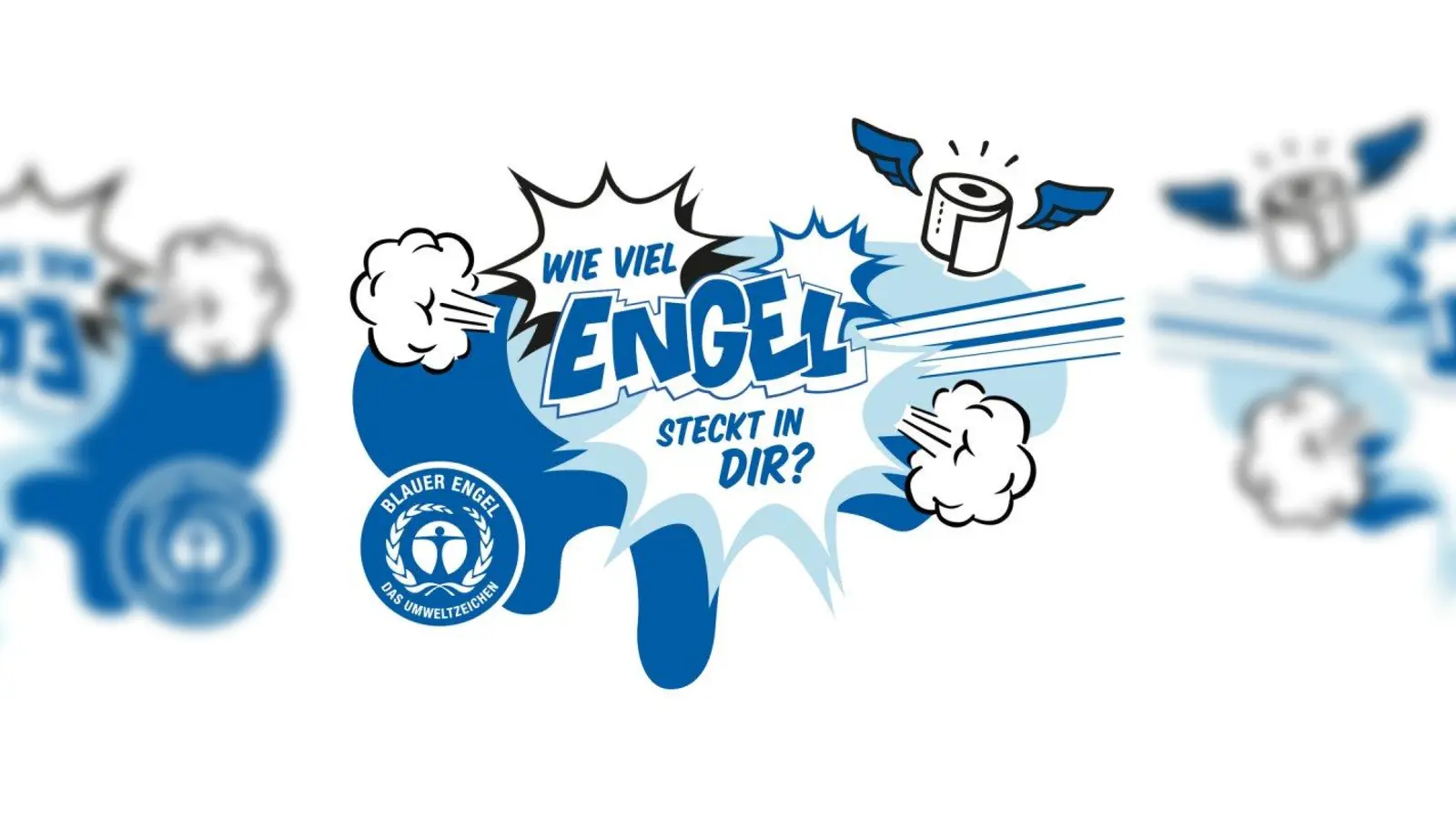 „Wie viel Engel steckt in Dir und in Deinem Zuhause?”  –  Diese Frage stellt der Blaue Engel  zu seinem 40. Geburtstag den Verbrauchern. (Foto: Blauer Engel)