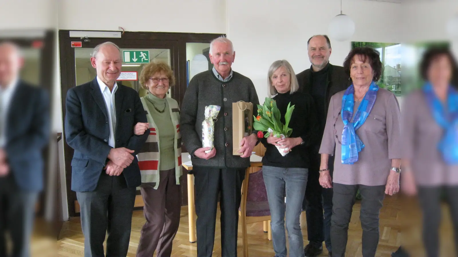 Von links: Karlheinz Jacobs, Hedwig Mittermayr, Hermann Breitenberger, Sonja Krebes, Hans Kopp und Lieselotte Richter. (Foto: Verein)