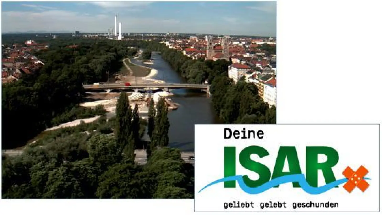 Rote Karte für den Müll. Derzeit laufen die letzten Arbeiten in Sachen Isarrenaturierung.  (Foto: Wasserwirtschaftsamt, Keitel und Knoch 2011)