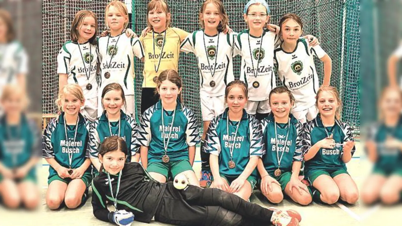 Die Trainer Manuel Hofmann und Andreas Dalmeier sind trotzdem stolz auf alle Mädels.	 (Foto: TSV Grünwald)