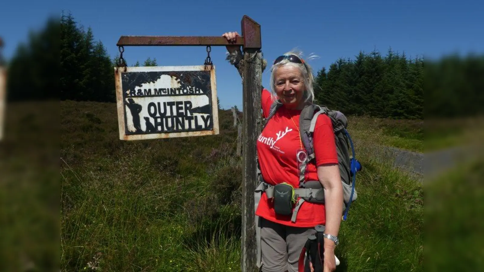 Claudia Zeiske startete ihre Pilgerwanderung im schottlischen Huntley. (Foto: Nick May)