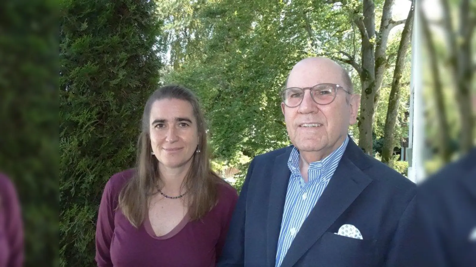 Michaela Goldbrunner und Hermann Vogel engagieren sich ehrenamtlich für die Nachbarschaftshilfe Solln e.V. (Foto: tab)