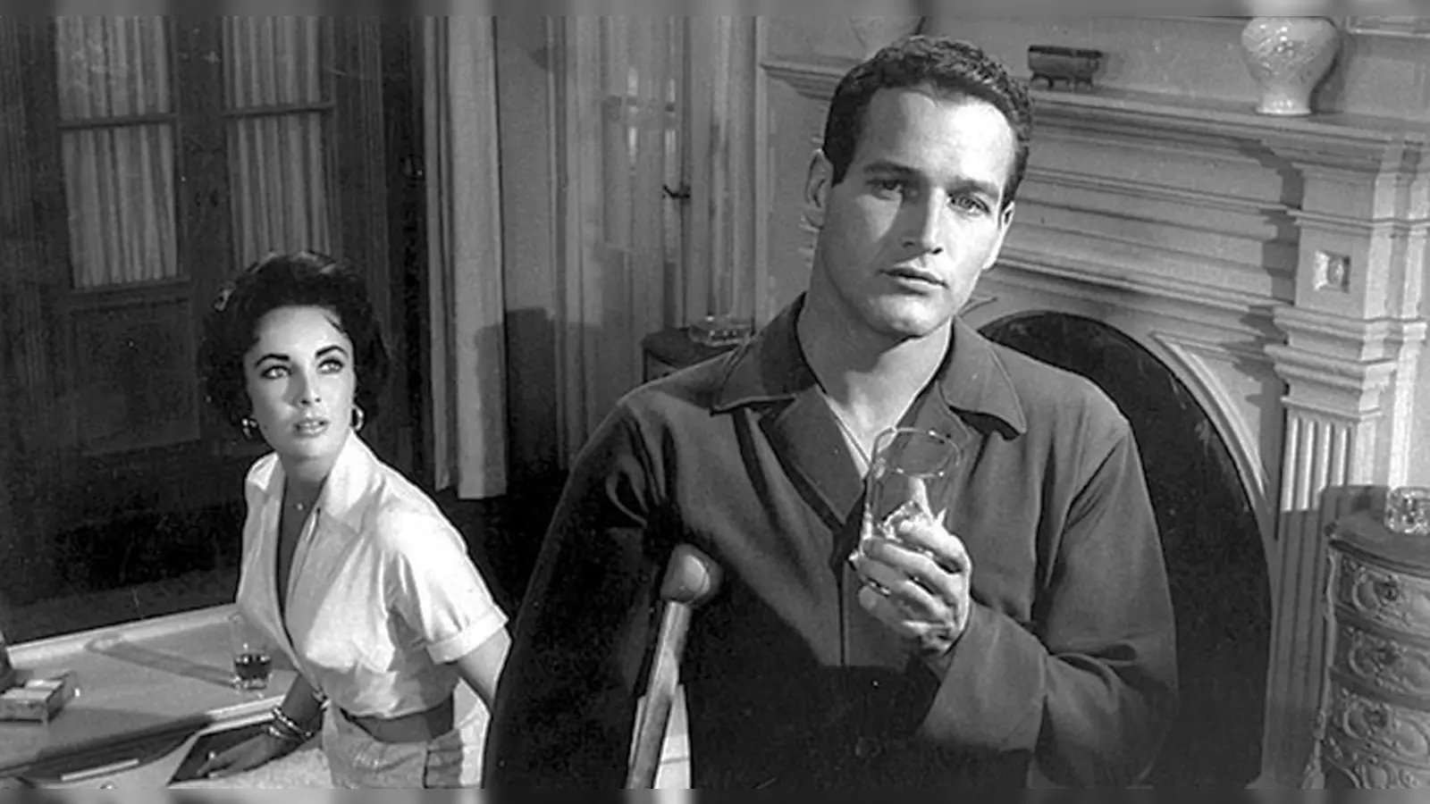 Szene aus "Die Katze auf dem heißen Blechdach" mit Paul Newman und Elisabeth Taylor. (Foto: Filmmuseum)