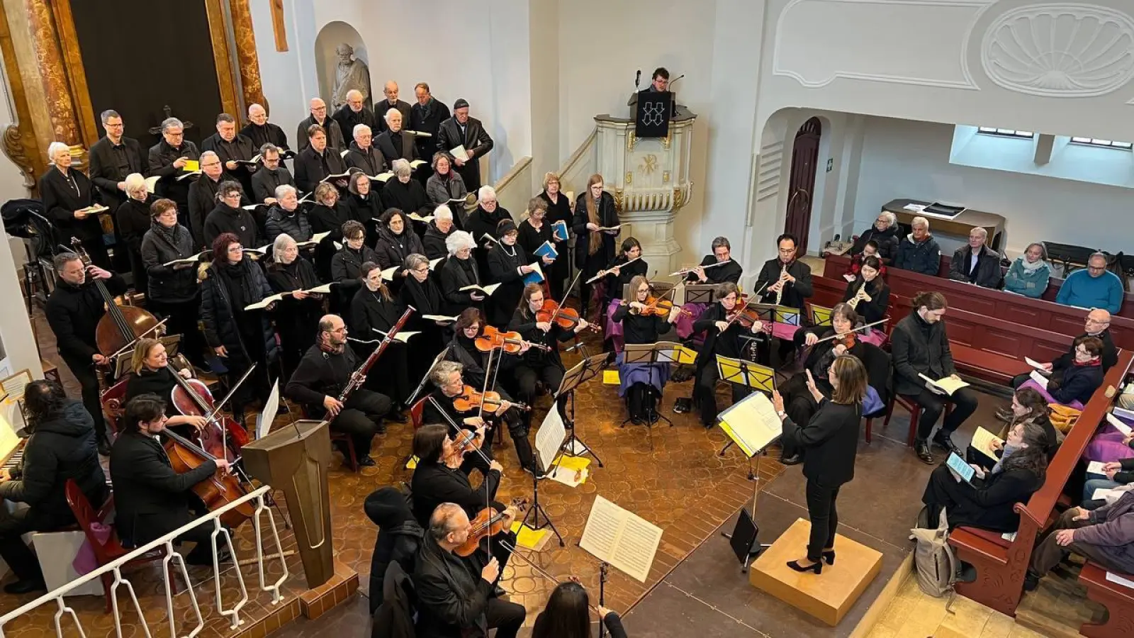 Chor, Orchester und Solisten zelebrieren Bachs Meisterwerk in der Himmelfahrtskirche. (Foto: Evang.-Luth. Himmelfahrtskirche München-Pasing)