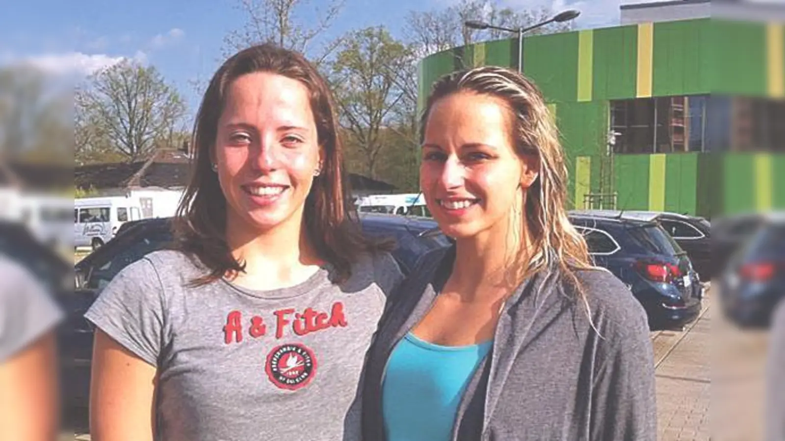 Emily Siebrecht und Ramona Sulzmann schwimmen bei den Meisterschaften vorne mit.	 (Foto: Privat)
