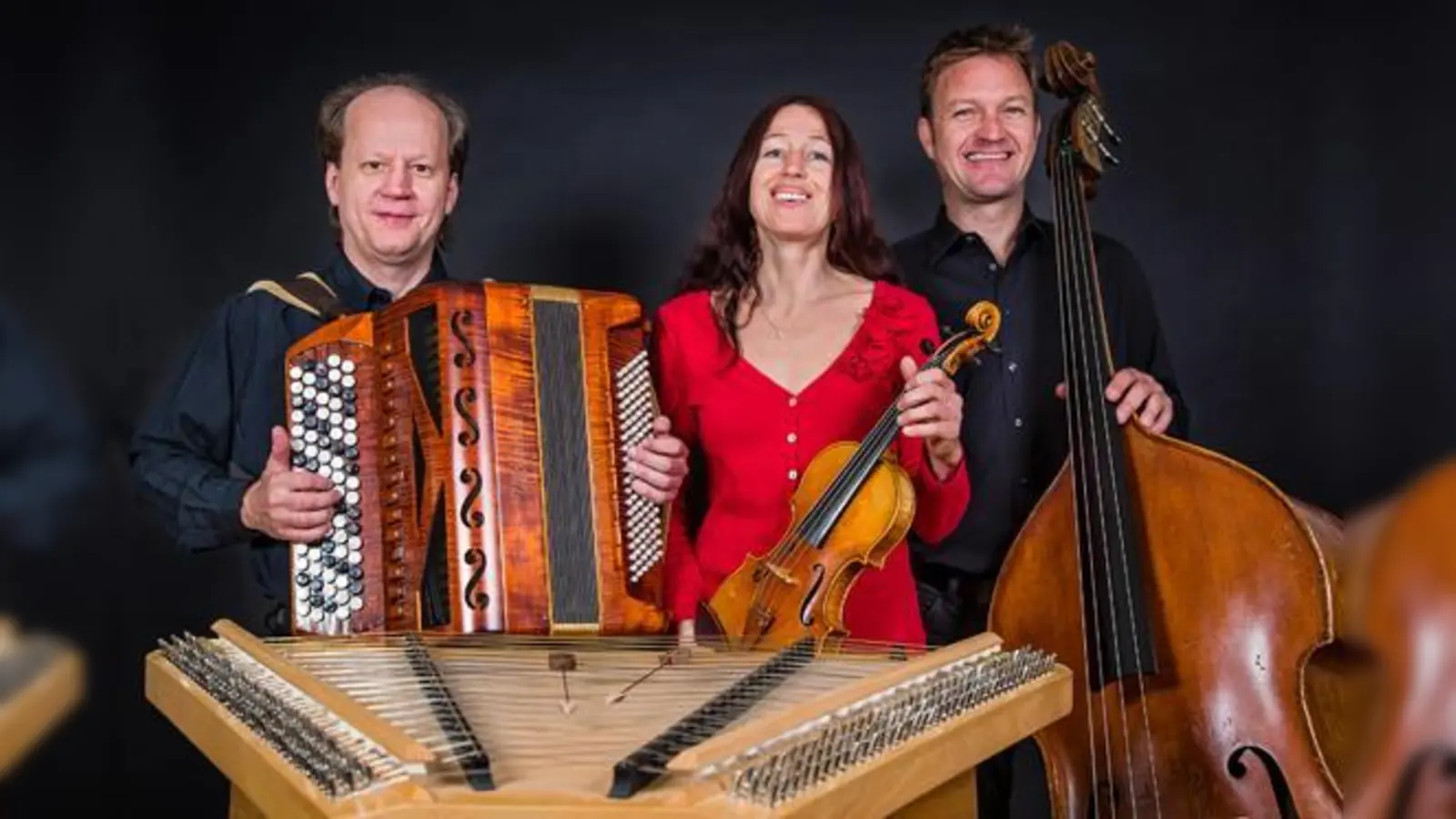 Rudi Zapf, die Jazzgeigerin Sunny Howard und der Kontrabassist Harald Scharf wollen mit ihrer Musik musikalische Grenzen überwinden.	 (Foto: VA)