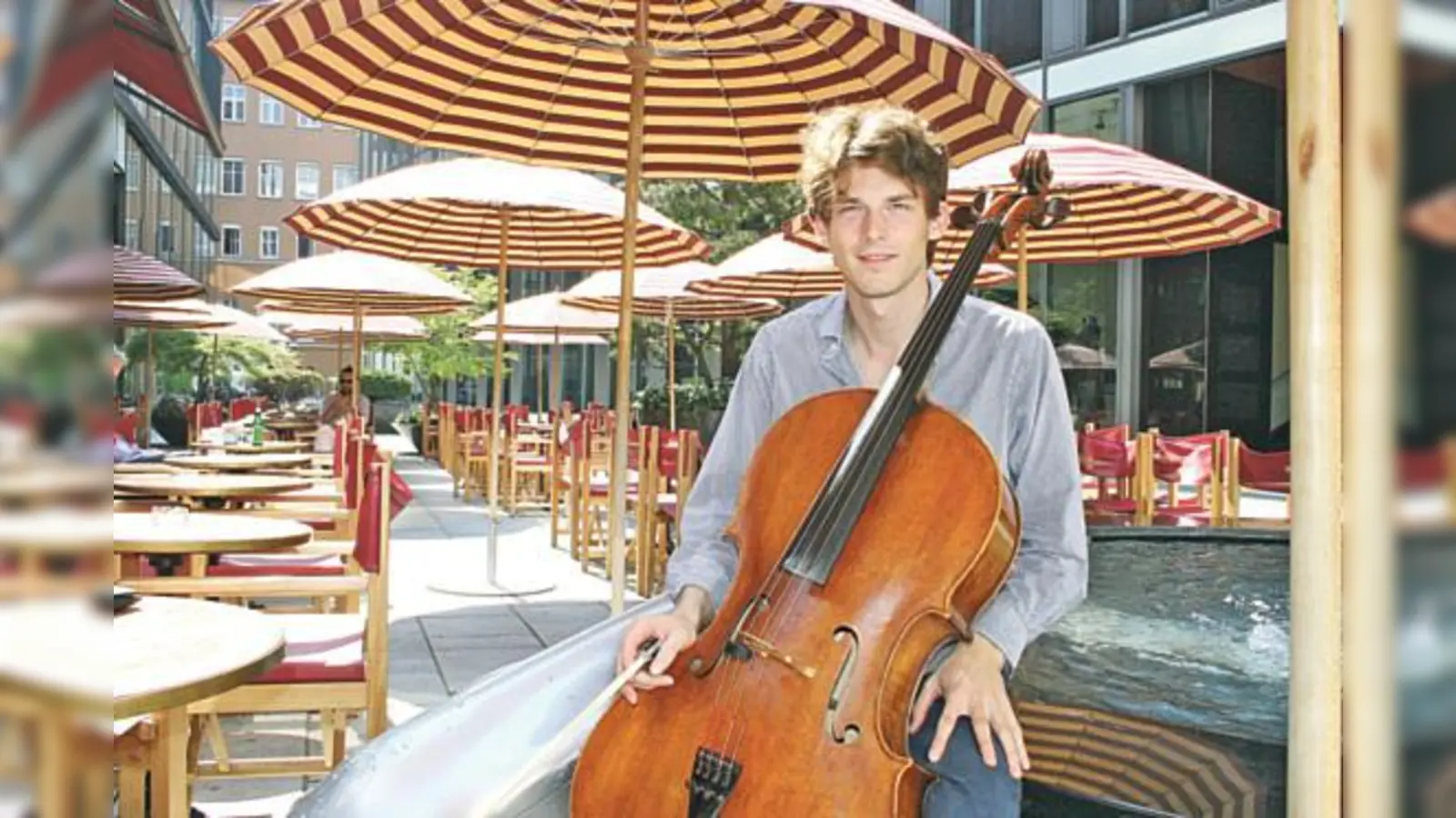 Am 19. Juli tauscht Jakob Spahn im Tennisclub »Lupo« den Schläger gegen den Cellobogen beim ersten Klassik-Open-Air auf dem Sportgelände.  (Foto: scy)