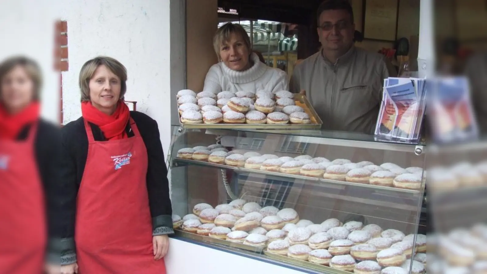 Claudia Keller, Inhaberin der Bäckerei Keller in Pasing, freute sich, die Aktion der Prentings unterstützen zu können. (Foto: JK)