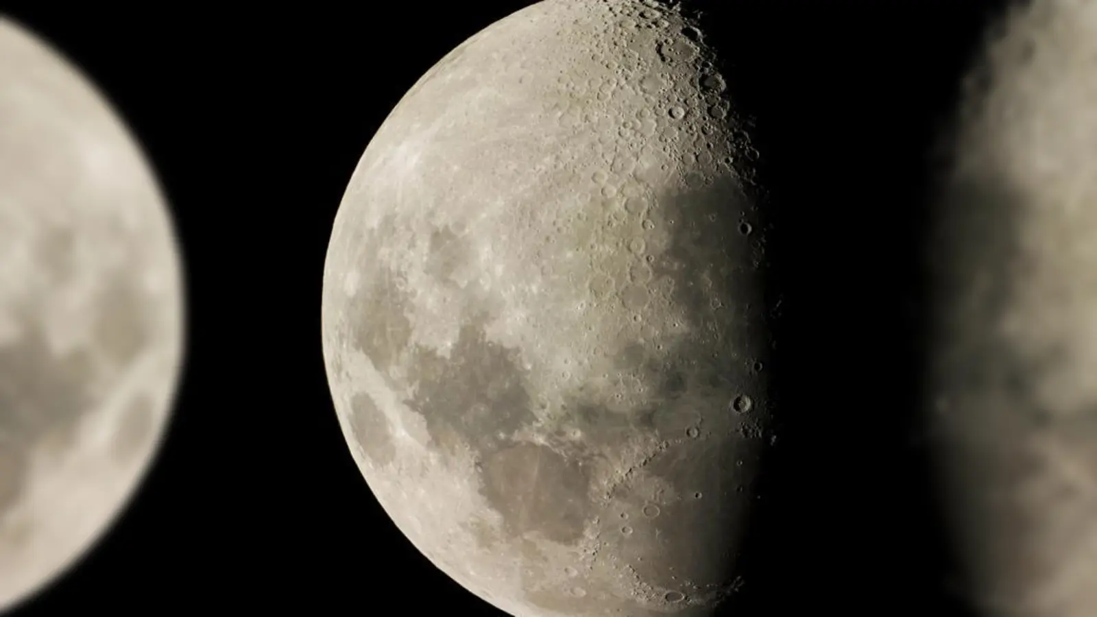 So klar sieht man den Mond nur durch ein Teleskop  heute in der Volkssternwarte.	 (Foto: Volkssternwarte München)