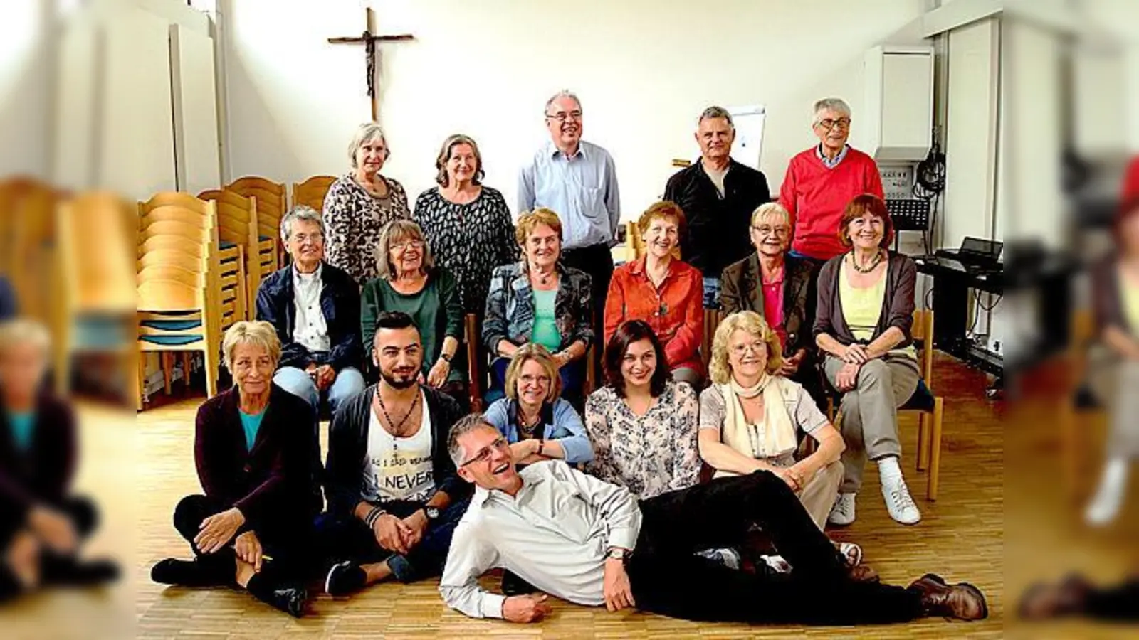 Helfer des Helferkreises Asyl Ottobrunn / Hohenbrunn, bei dem sich Heidi Maurer (vorne ganz rechts) von Anfang an engagiert. 	 (Foto: privat)