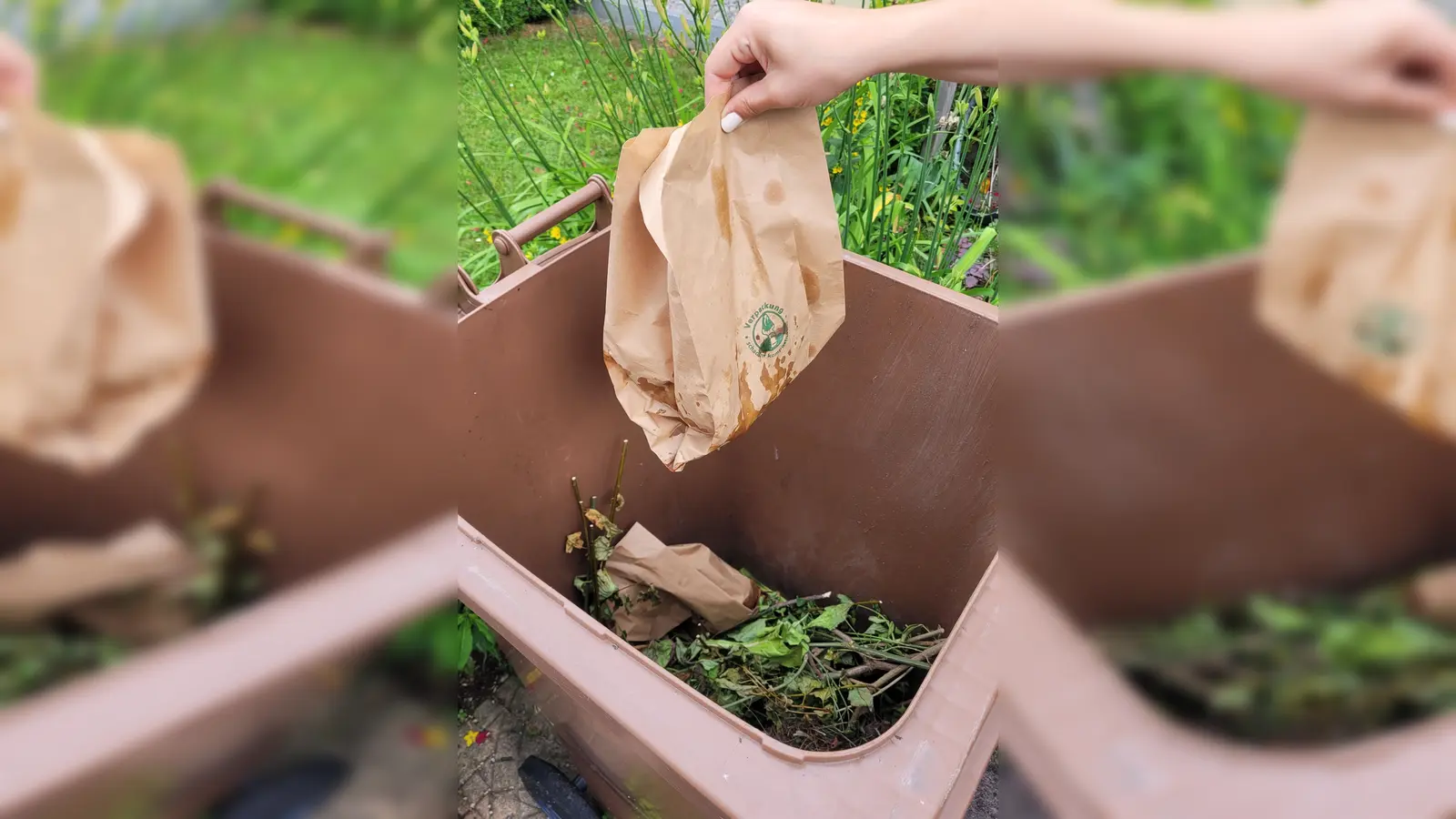 Den Biomüll in einer Papiertüte entsorgen, das hilft bei Hitze. (Foto: Barbara Mühlbauer-Talbi)