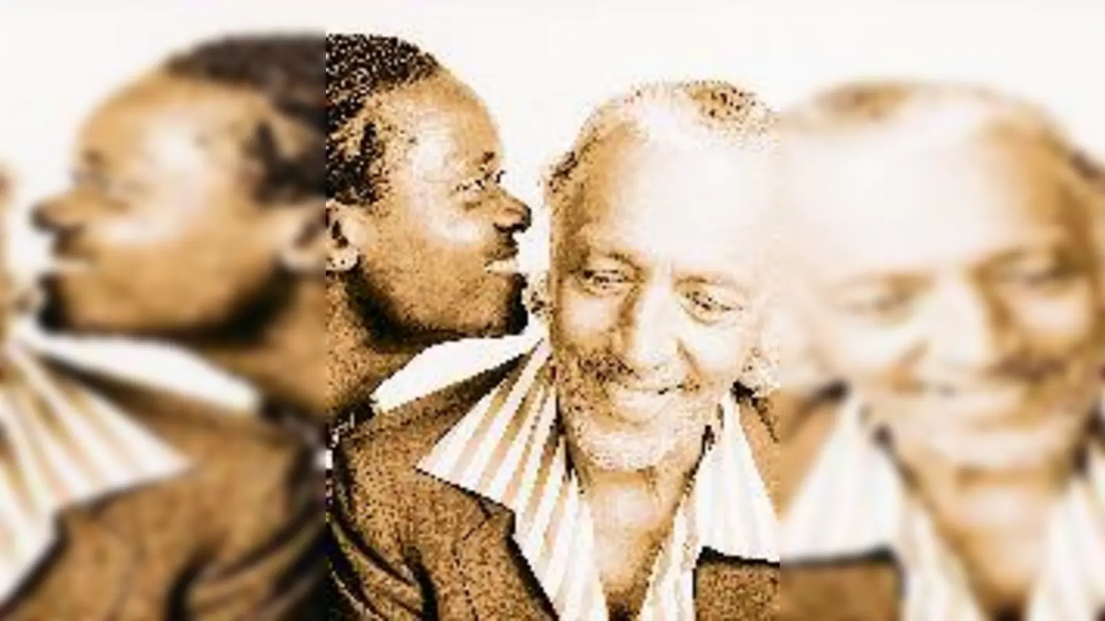 Charles Schuhmann aus Deutschland mit Stephan Mpemba aus Tansania.	 (Foto: H. Koelbl)