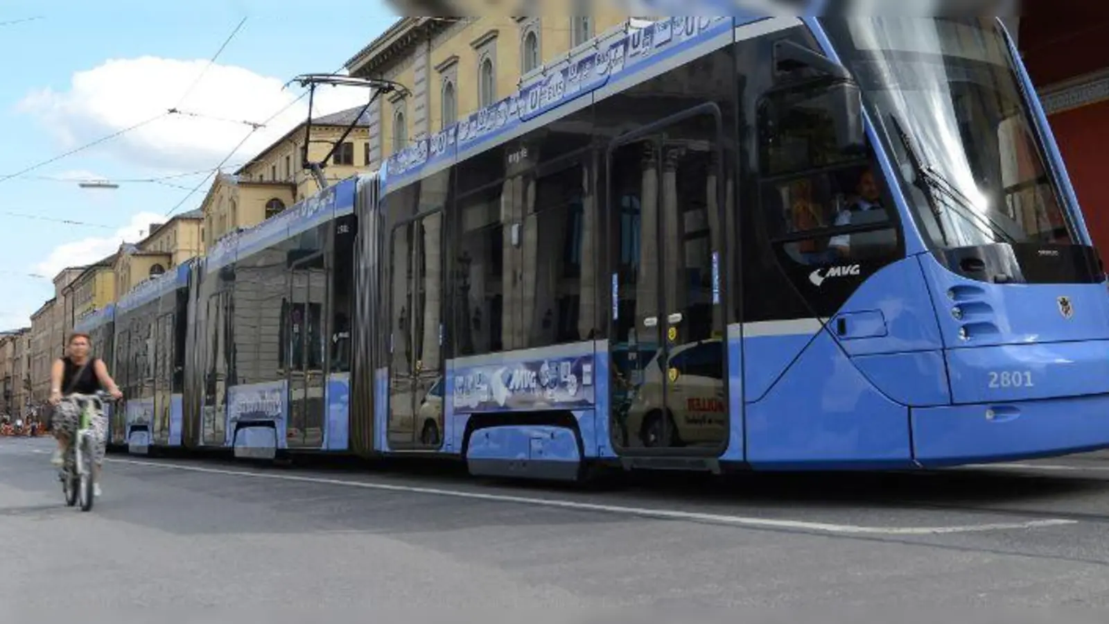 Wegen Bautätigkeiten am Stachus gibt es Änderungen bei der Tramlinie 20 und der NachtTram N20. Sie dauern bis Ende August.  (Symbolbild: © MVG Kerstin Groh)