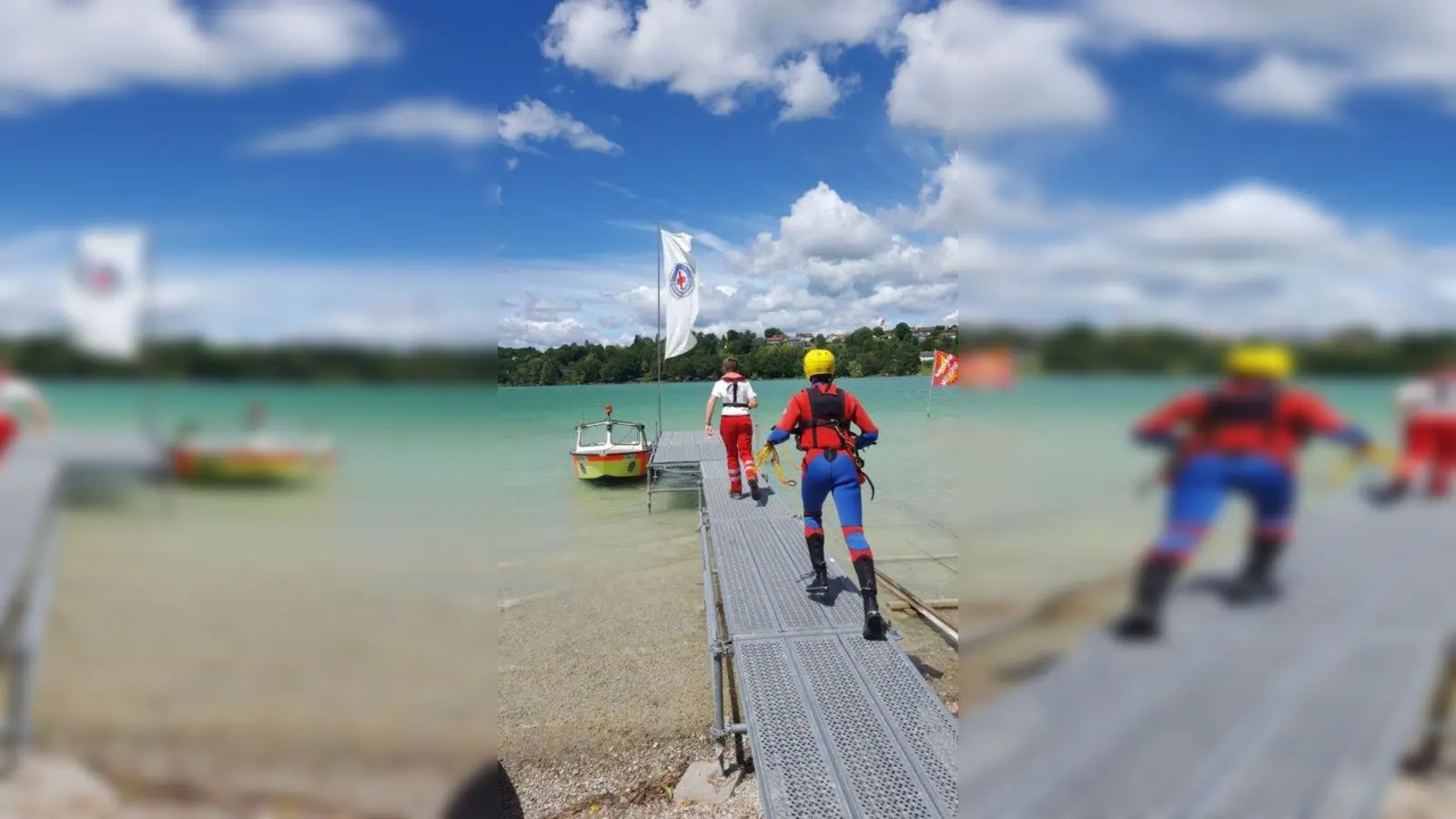 Wird ein Schwimmer vermisst, muss die Wasserwacht schnell handeln, sind sie einmal alarmiert, zählt jede Sekunde. (Foto: Wasserwacht Pilsensee)