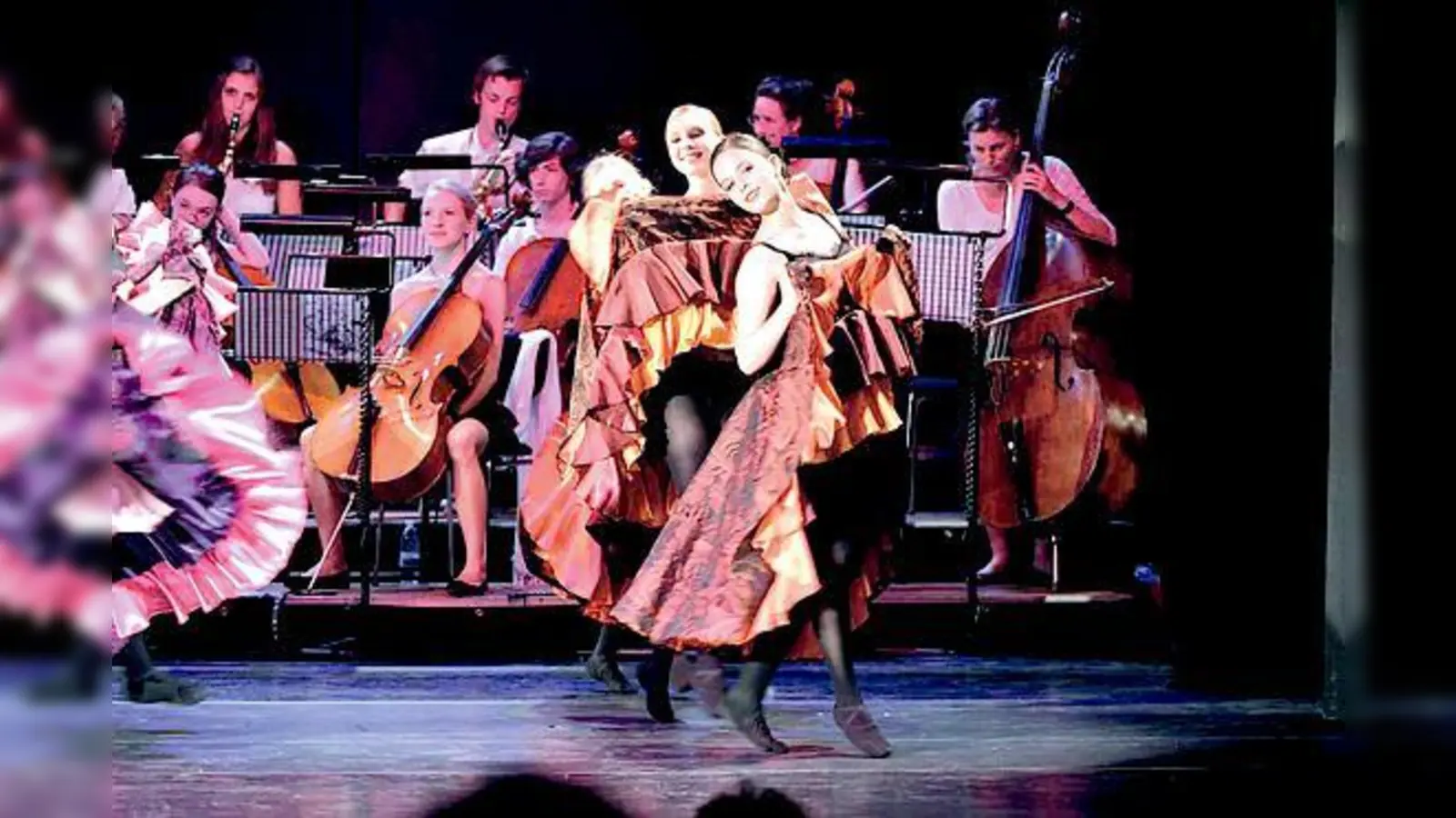 Szene aus einer gemeinsamen Aufführung der Ballett- und Musikschule mit dem Titel »Karneval der Tiere«.	 (Foto: RTM)
