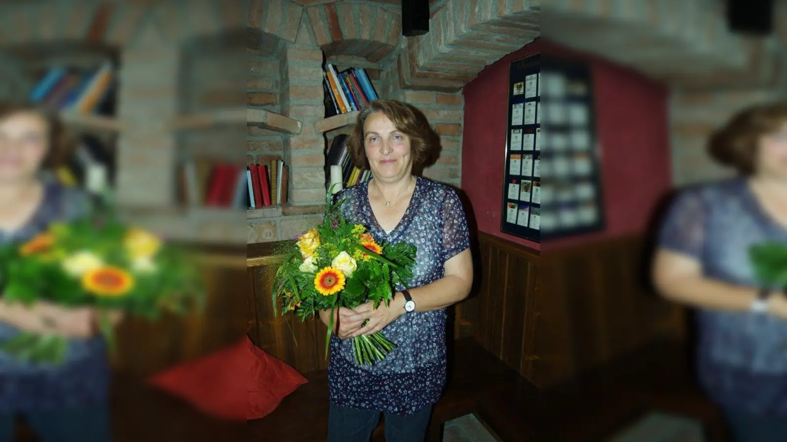 Mit Blumen wurde Dagmar Mosch verabschiedet. (Foto: pst)