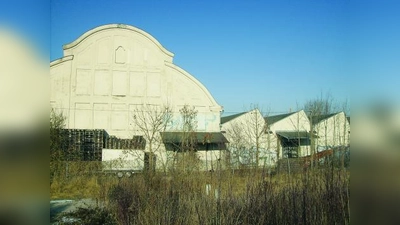 Die Halle der Eggenfabrik mit angrenzendem Fabrikgebäude. (Foto: Angela Scheibe-Jaeger)