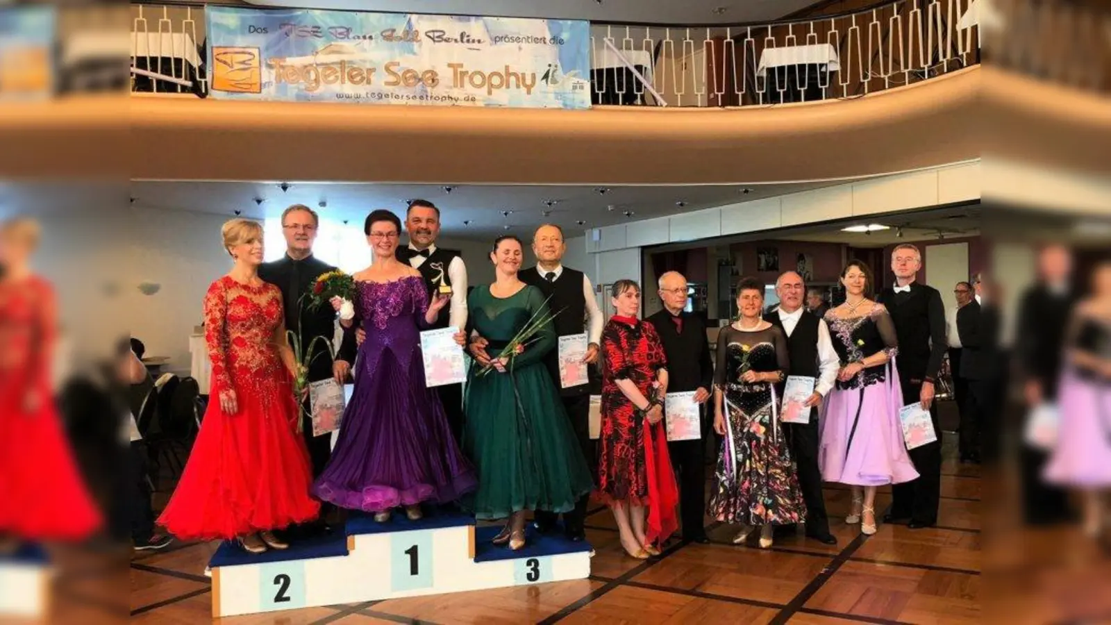 Ganz nach oben aufs Treppchen tanzte sich in Berlin das Ehepaar Kamilla und Richard Czierpke. (Foto: TSA Weilheim)