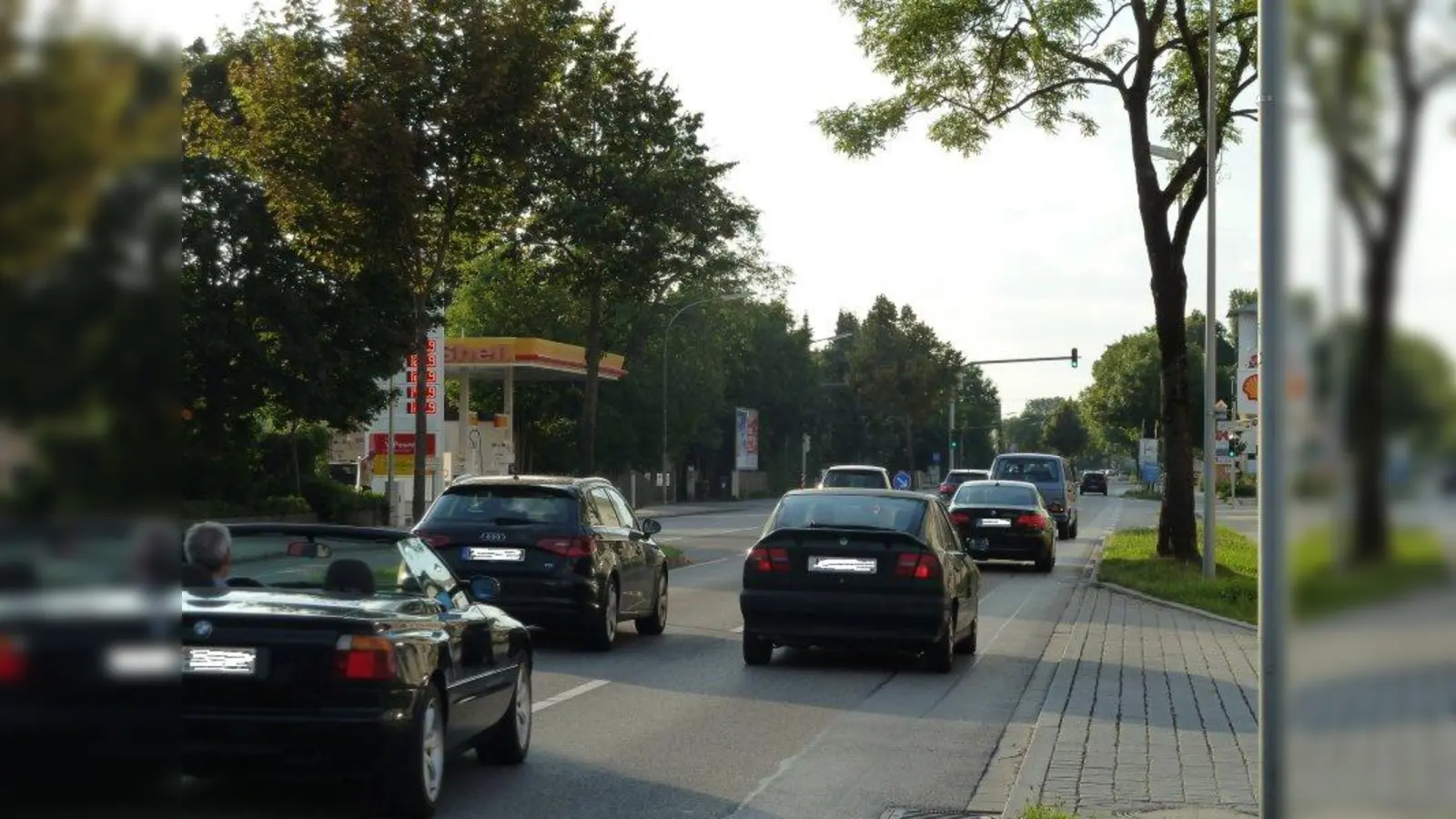 Auf der Münchner Straße herrscht in der Regel immer ein hohes Verkehrsaufkommen. (Foto: sb)