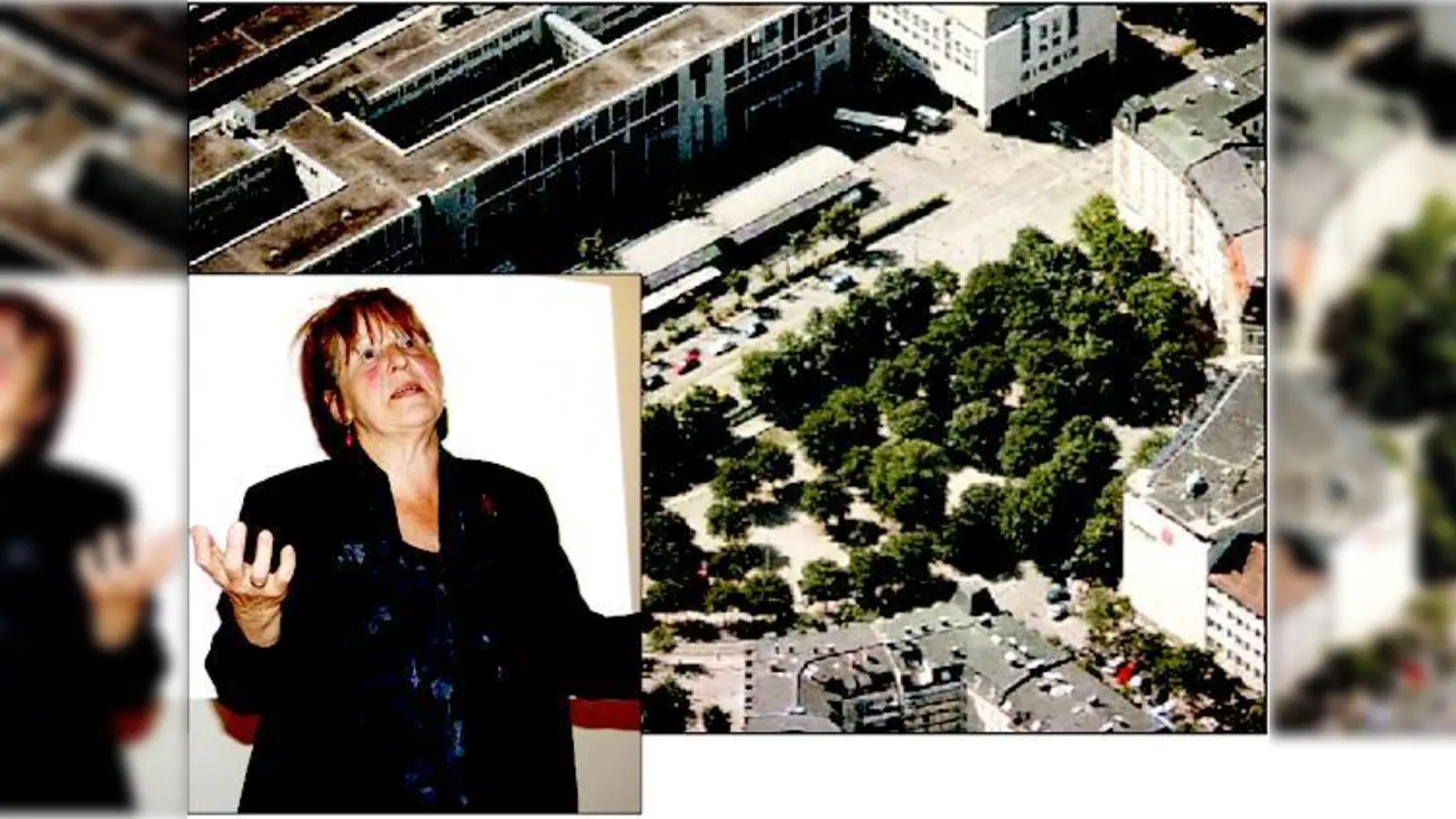 Adelheid Dietz-Will diskutierte mit Bürgern über Veränderungen am Orleansplatz. 	 (F.: js)