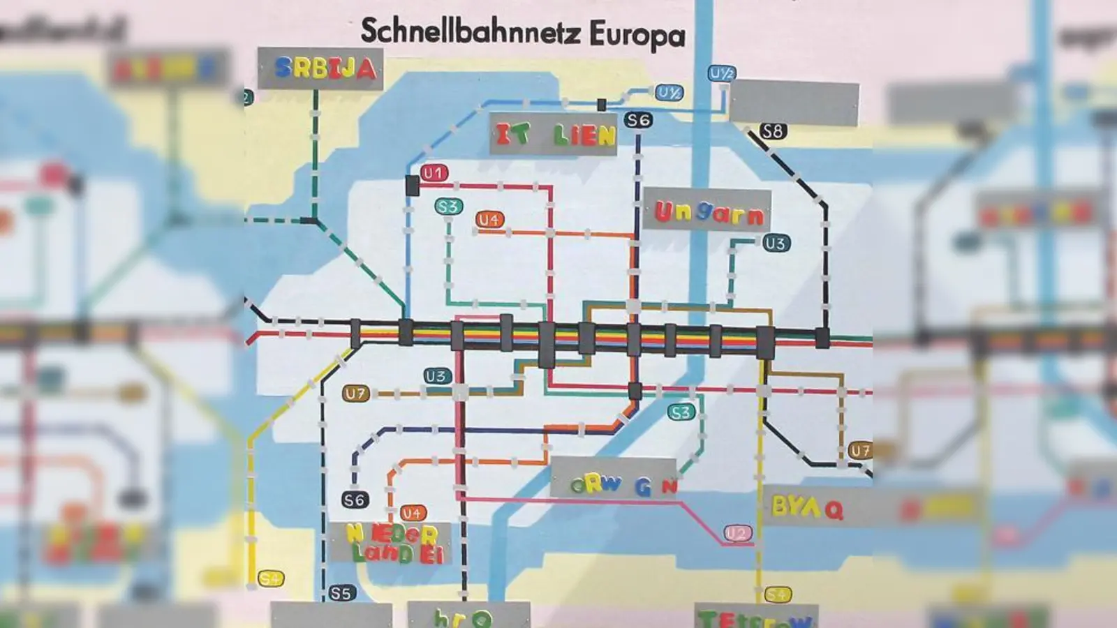Wenn sich Europa nur so einfach verbinden ließe wie mit diesem Schnellbahnnetz	 (Foto: VA)