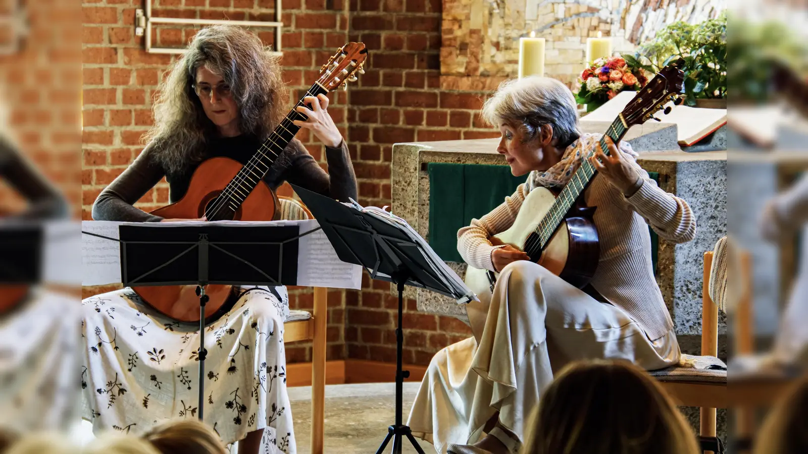 Die Musikerinnen Nicolette Landgraf und Nadja Offinger gastieren am 15. Juni im Waldsanatorium. (Foto: Kulturförderverein )