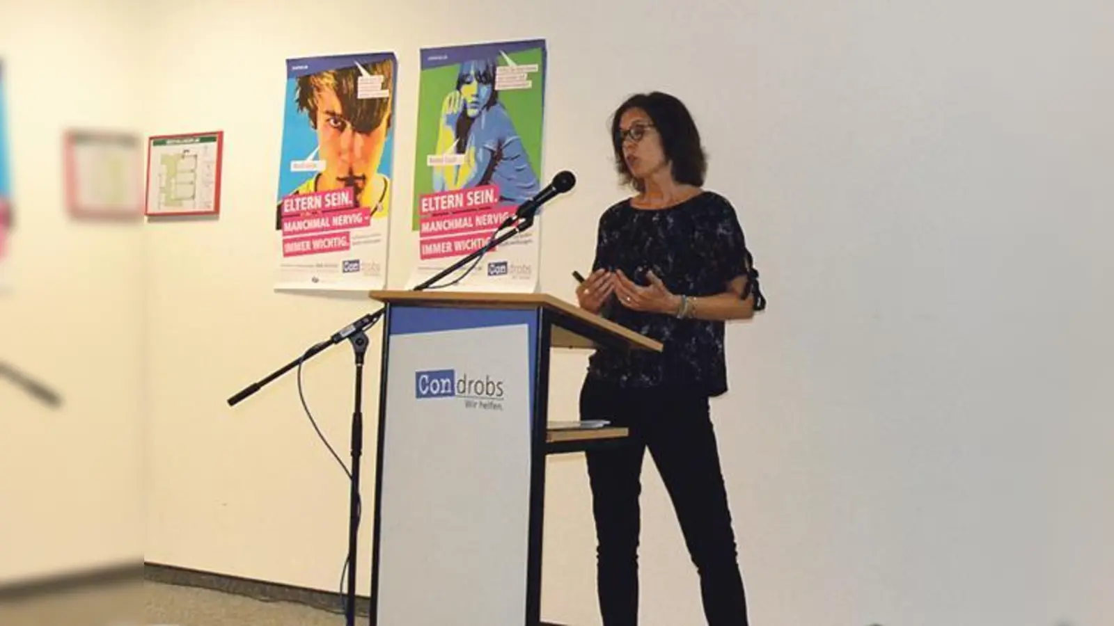 Im Rahmen des Geburtstages referierte die Psychologin Livia Koller zum Thema, was Kinder von psychisch kranken Eltern benötigen.	 (Foto: Condrobs e.V.)