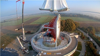 Das Radom Raisting öffnet von Mai bis Oktober seine Türen für Besucherinnen und Besucher. (Foto: Radom GmbH)