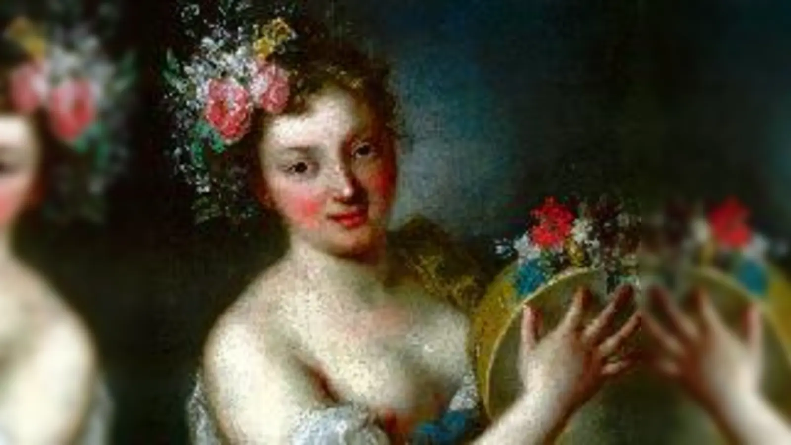 Aus Wilhelms Sammlung: Bacchantin mit Tamburin (Allegorie der Musik) von Rosalba Carriera, Venedig, 1712.	 (Foto: Bayerisches Nationalmuseum München)