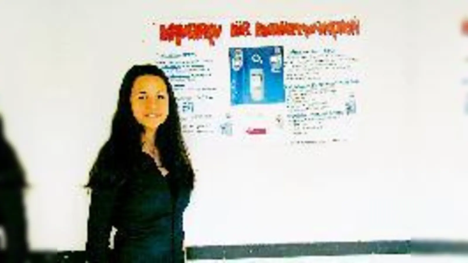 Damla Atesok von der Artur-Kutscher-Realschule profitierte von der Jugendbörse und stellte ihr Praktikum vor. Kleine Fotos: Elisabeth Weiß-Söllner und Dr. Reinhard Wieczorek.	 (Fotos: ta)