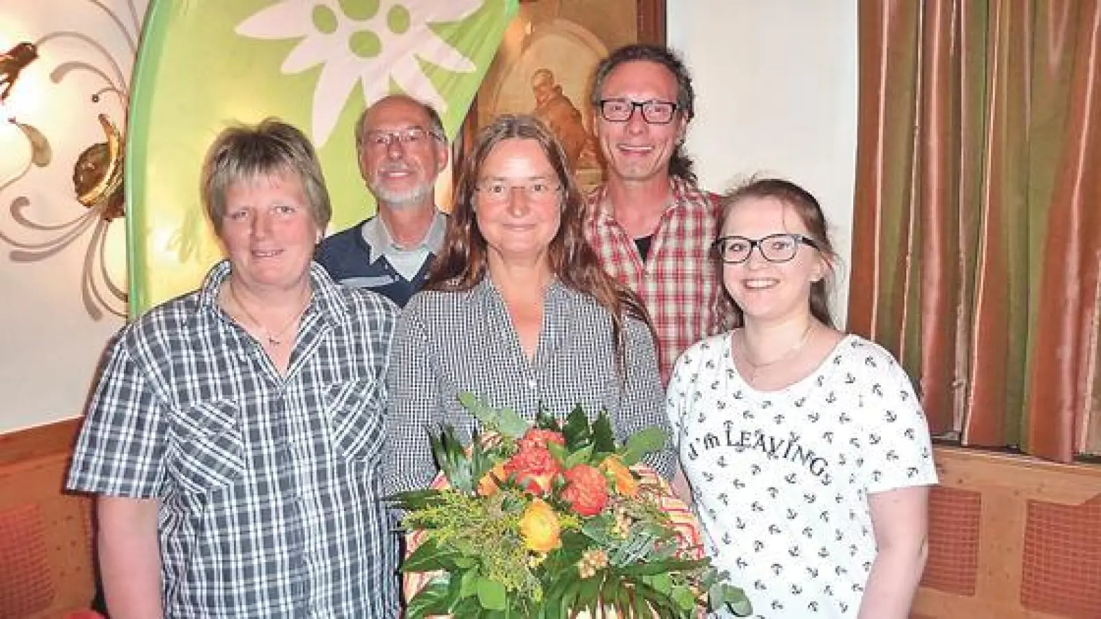 Der neue Vorstand (v. l.) Petra Göttl, Detlef Rieger, Elke Piwowarsky, Werner Schindler und Lena Heger. 	 (Foto: DAV)