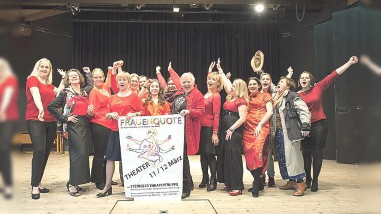 Noch sind die Proben in vollem Gang, bald aber stehen die Mitglieder des Steinsee-Theaters auf den Brettern, die die Welt bedeuten.	 (Foto: Privat)