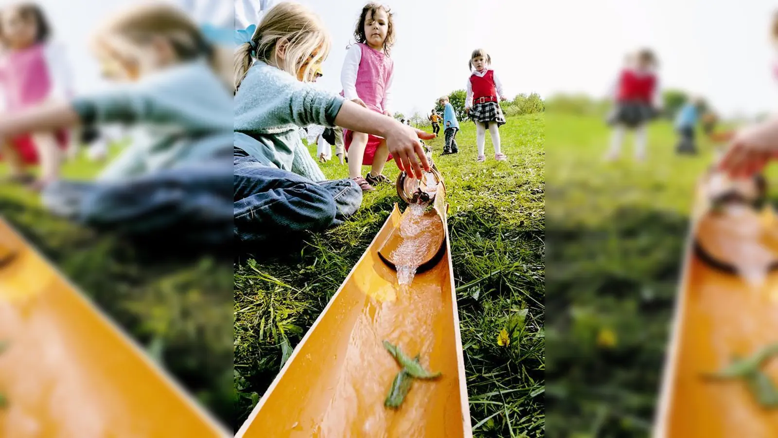 Nach Herzenslust »pritscheln« können die Kinder beim Wasserspielbus. (Foto: VA)