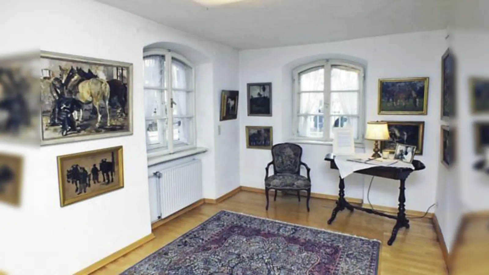 Das Museum Franz Xaver Stahl ist ein besonderer Kulturort: Die Besucher können direkt Anteil nehmen am Leben des Malers, der derart viele ausgezeichnete Tierportraits gestaltet hat.	 (Foto: kw)