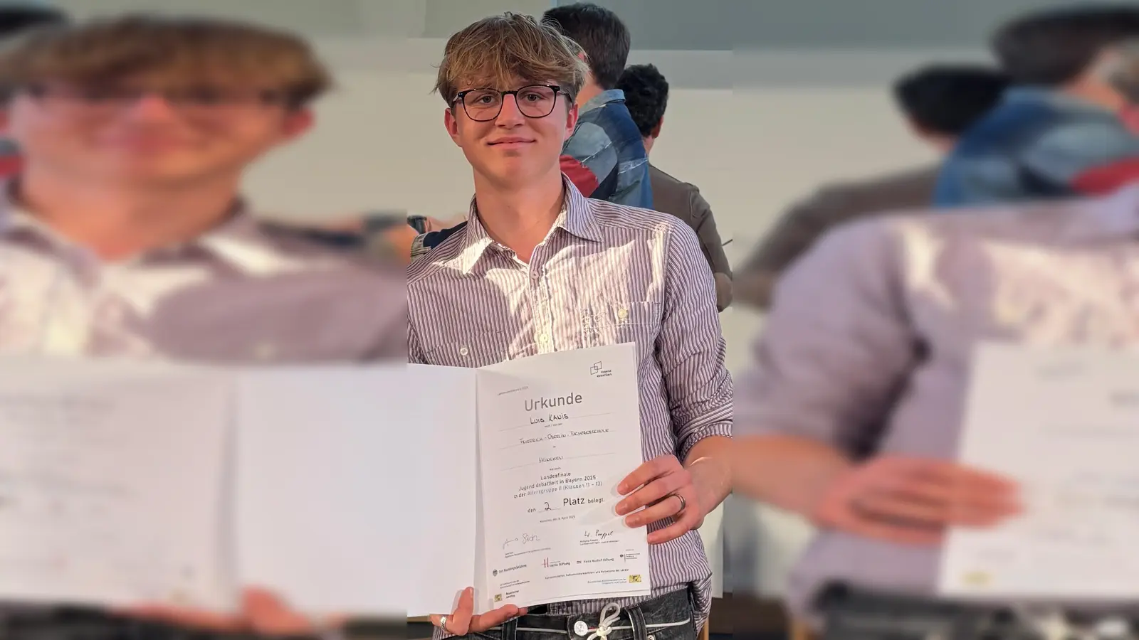 Luis Kanis von steht im Bundesfinale von „Jugend debattiert”. (Foto: privat)