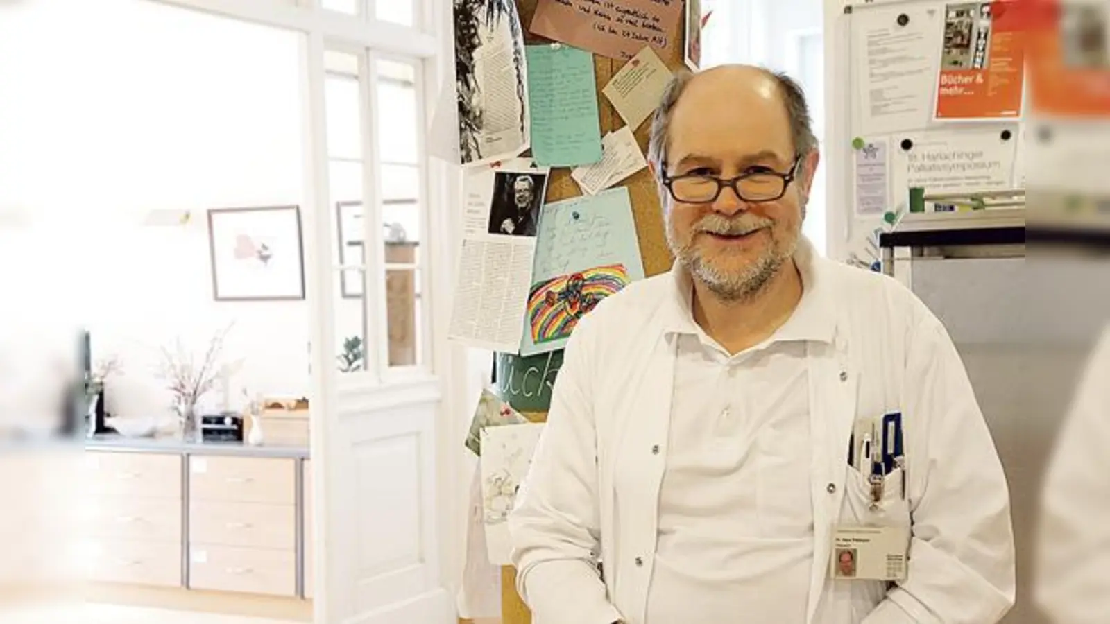 Dr. Hans Pohlmann arbeitet seit Anbeginn auf der Palliativstation des Harlachinger Krankenhauses, die jetzt ihren 20. Geburtstag feiert. 	 (Foto: hw)