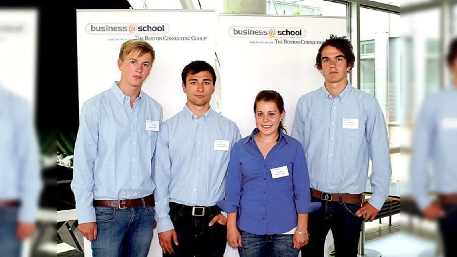 Das »geschäftstüchtige« Team: Kevin Koschitzki (17), David Rappenglück (17), Jana Kutsch (18), Stefan Pollok (16) (von links).	 (Foto: VA)