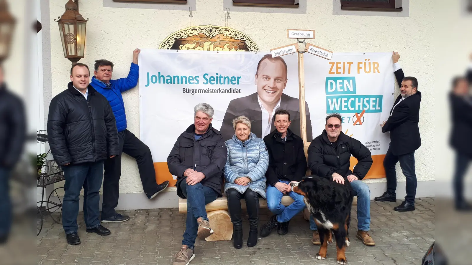 Johannes Seitner, Richard Schmidpeter, Wolfgang Kainz-Huber, Gabi Segenschmid, Hannes Bußjäger, Frank Brennecke und Sebastian Brunner (von links nach rechts). (Foto: oh)