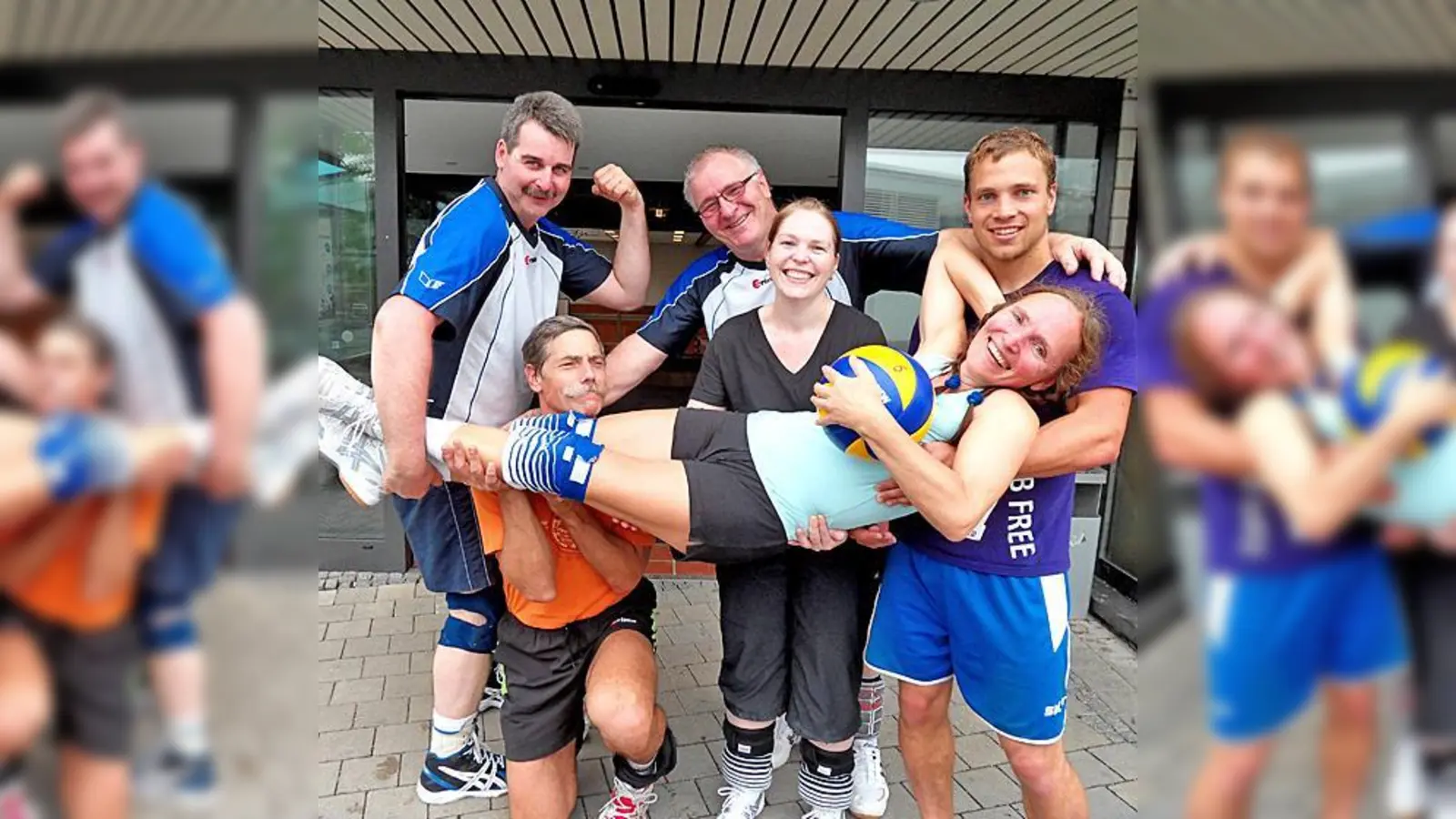 Das Ottobrunner Mixed Volleyball-Team zeigte beim Turnier in der heimischen Halle gute Leistungen und konnte damit seine Spielklasse verteidigen.  (Foto: VA)