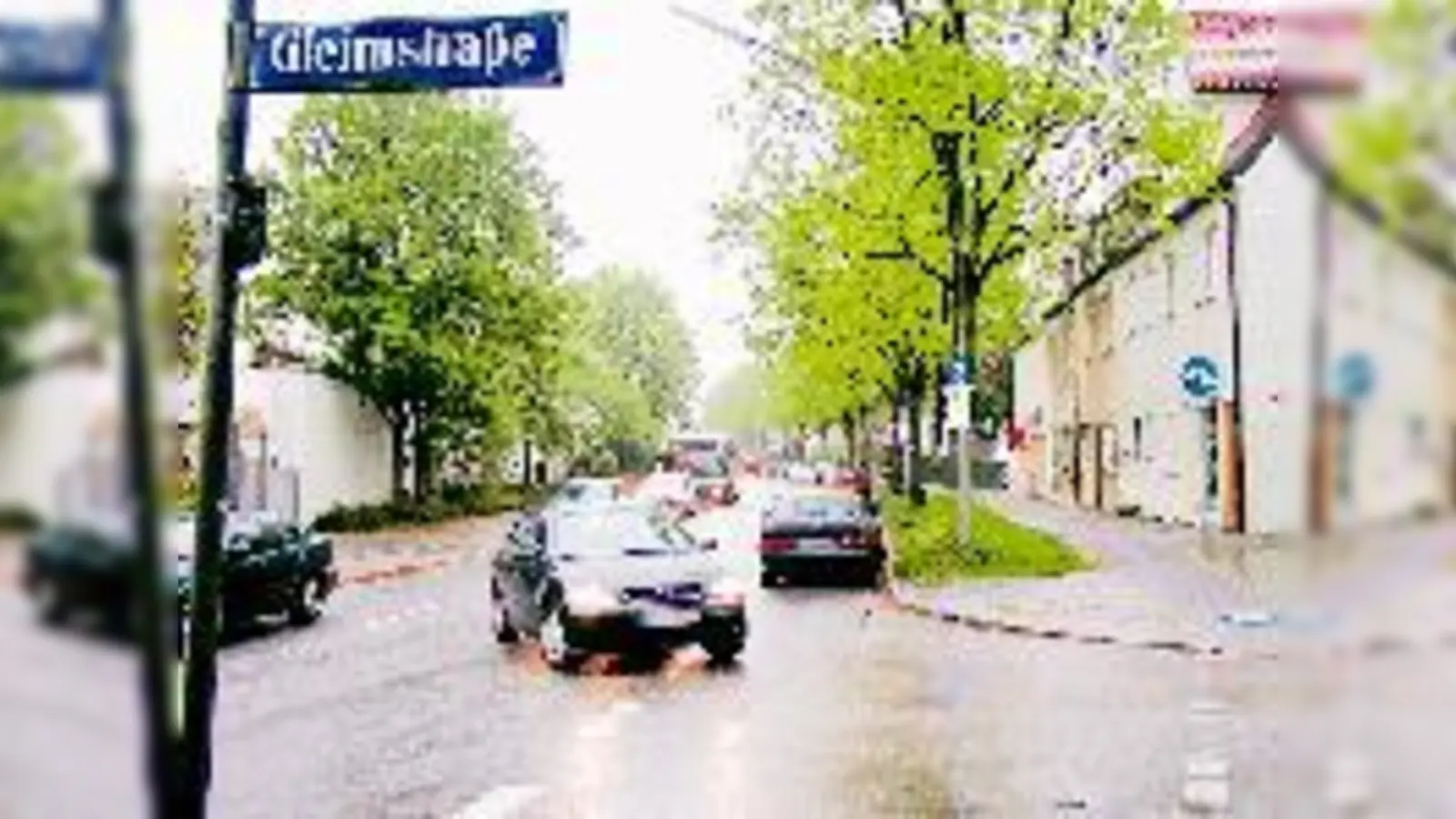 »Verlierer« der neuen Verkehrsführung in Klose- und Grimmelshausenstraße: Jetzt gilt die Gleimstraße als »neues Einfallstor« von der A 94. Ein Linksabbiegeverbot aus südlicher Richtung soll den Durchgangsverkehr verhindern.	 (Foto: ms)