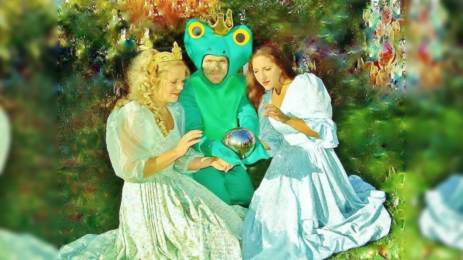 Der Froschkönig holt die Kugel der Prinzessin. (Foto: ensemble-theater)