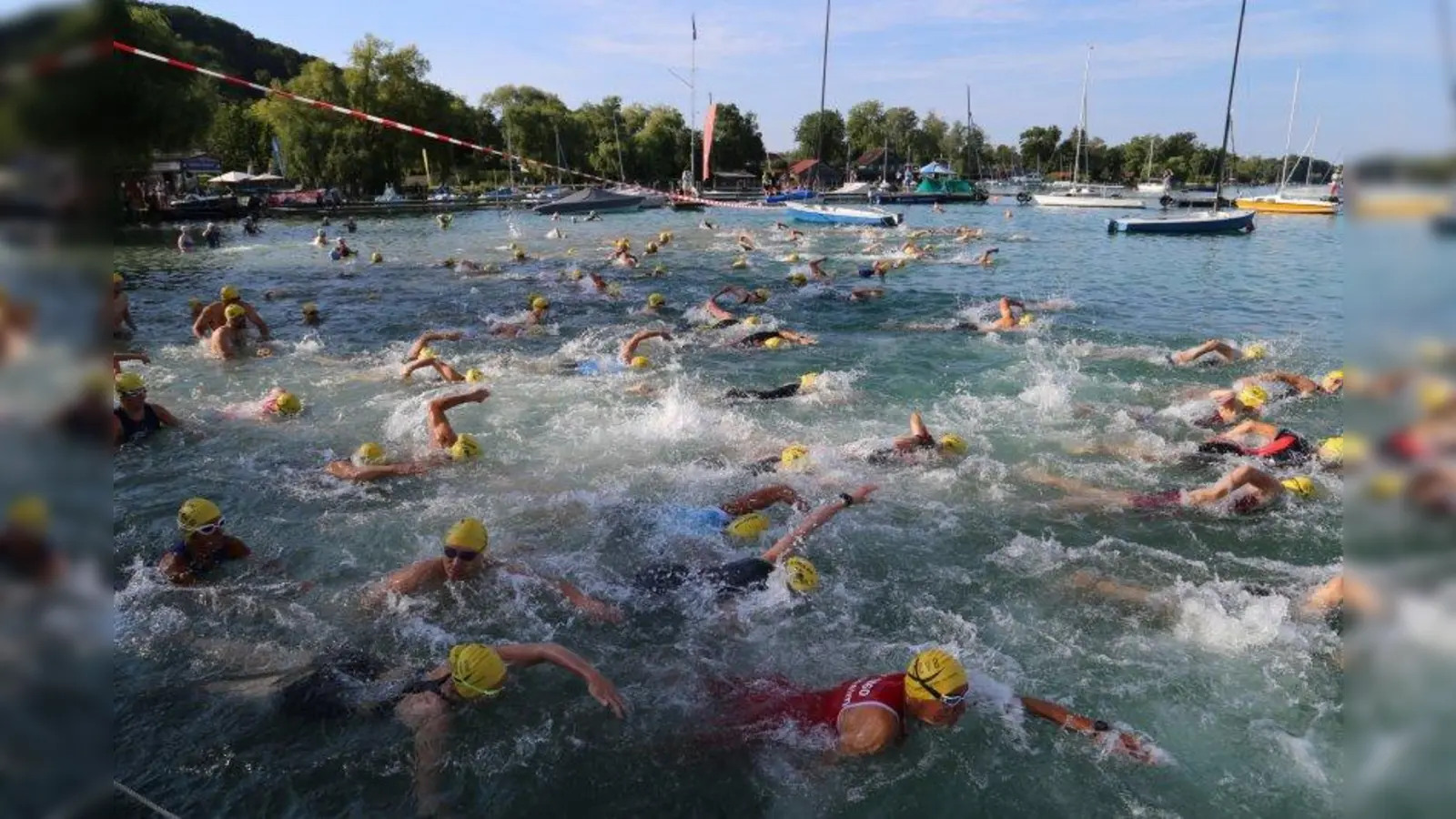 Eine der Disziplinen: Schwimmen über eine Strecke von 1,5 Kilometer. (Foto: Wörthsee-Triathlon)