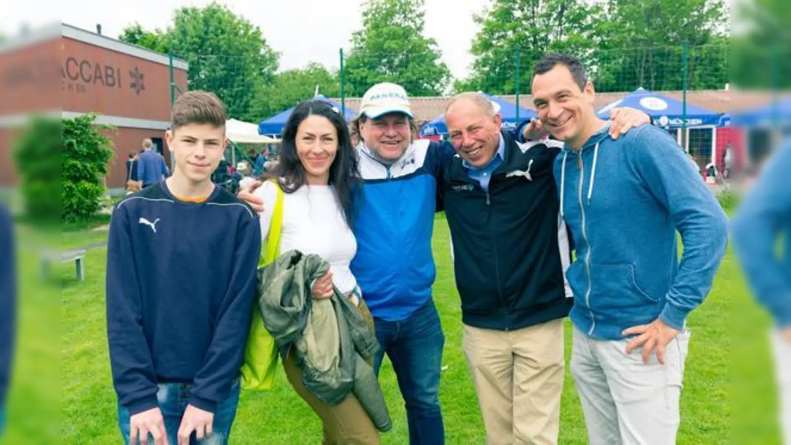Andreas Huber, Maurice Schreibmann und Robby Rajber (v. re.) tragen viel Verantwortung beim TSV Maccabi München. 	 (Foto: Verein)