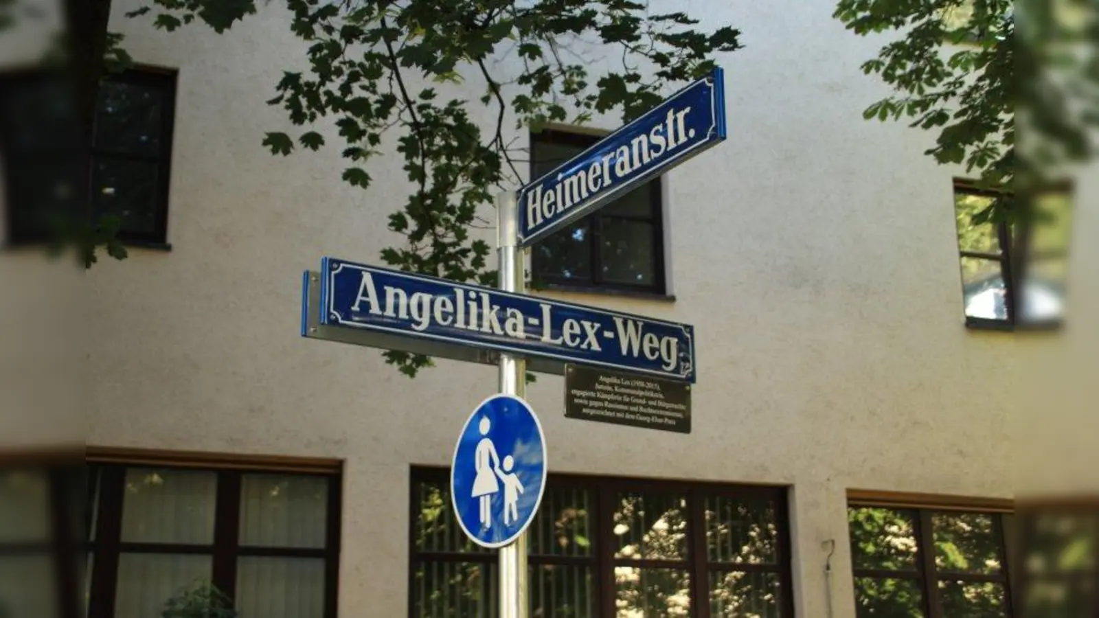 Der Angelika-Lex-Weg befindet sich im Westend zwischen Heimeranstraße und Kazmaierstraße. (Foto: lsc)