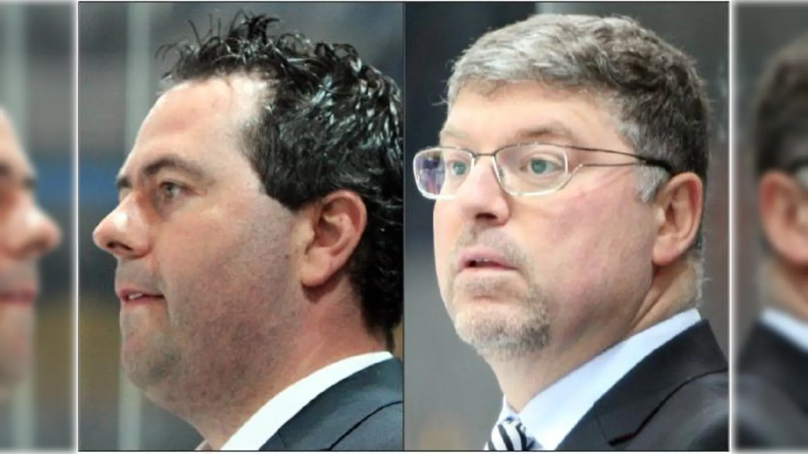 EHC-Manager Christian Winkler (li.) und Coach Pat Cortina haben die Abgänge kompensiert und die Mannschaft in allen Bereichen verstärkt. Wie gut ihre Arbeit war und ist, wird sich ab 16. September zeigen.	 (Foto: Oliver Rabuser)