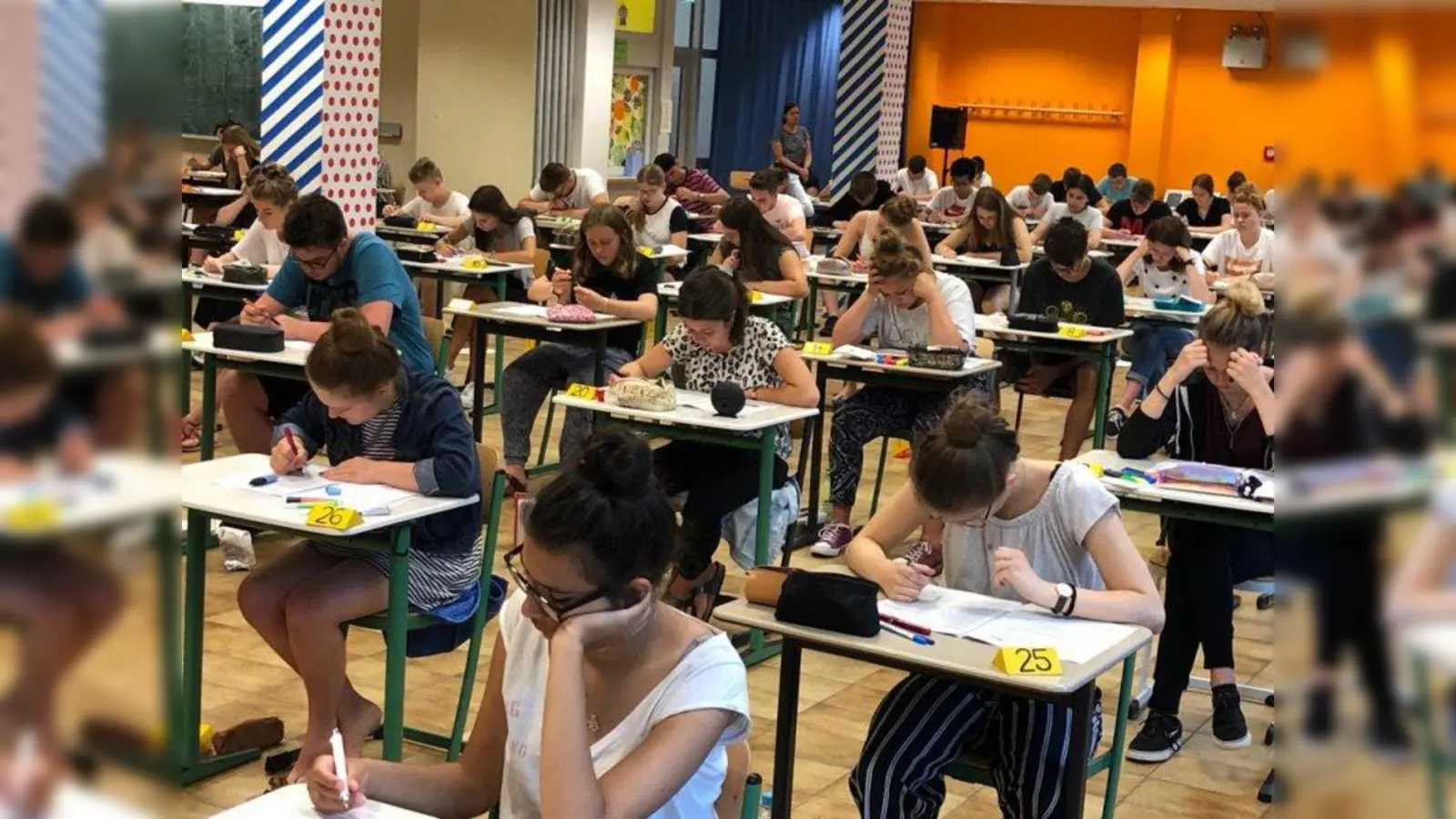 Ruhe ist angesagt, wenn die Schüler sich auf die Aufgaben zu ihrer Abschlussprüfung konzentrieren müssen. (Foto: RSWM)