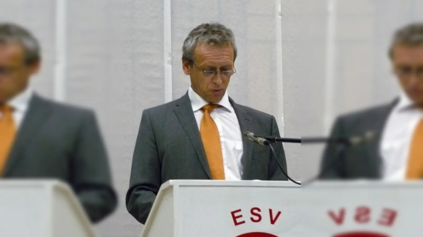 Harald Burger sprach über das Engagement seines Sportvereins in vielerlei Hinsicht. (Foto: pi)