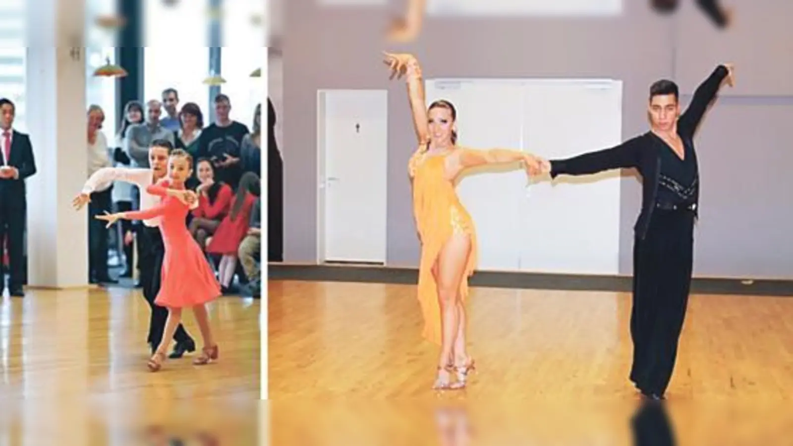 Gegen das Tanzpaar links sind Swetlana und Joszef (re.) schon alte Hasen  und doch können sie im Tanzsport noch viel erreichen.	 (Foto: Katrin Prielmeier)